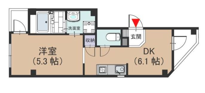 ミックコート東三国の間取り