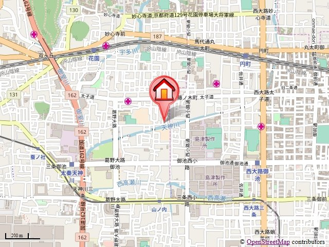THE CITY太秦（ザシティ太秦）の地図