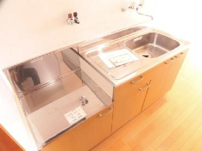 THE CITY太秦（ザシティ太秦）のキッチン|２口ガスコンロ設置可