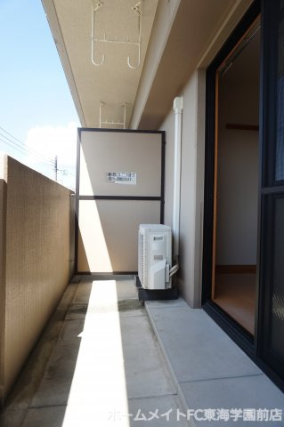 熊本市中央区水前寺３丁目の賃貸マンションのバルコニー