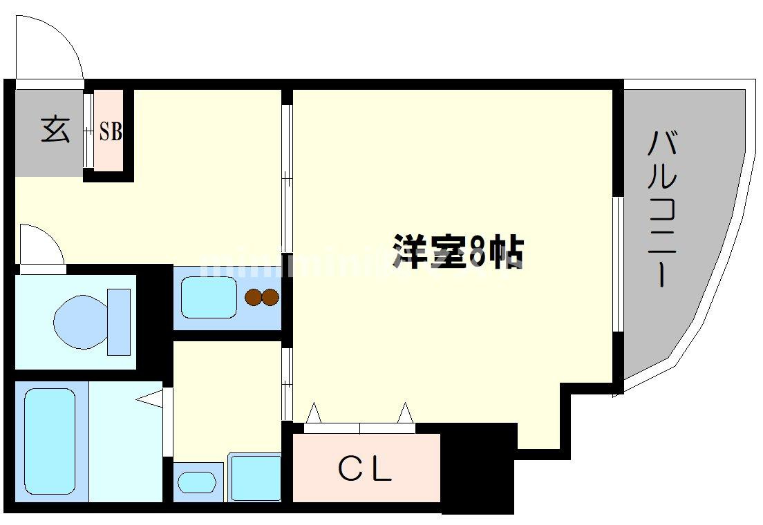PARKHILLS上本町壱番館の間取り