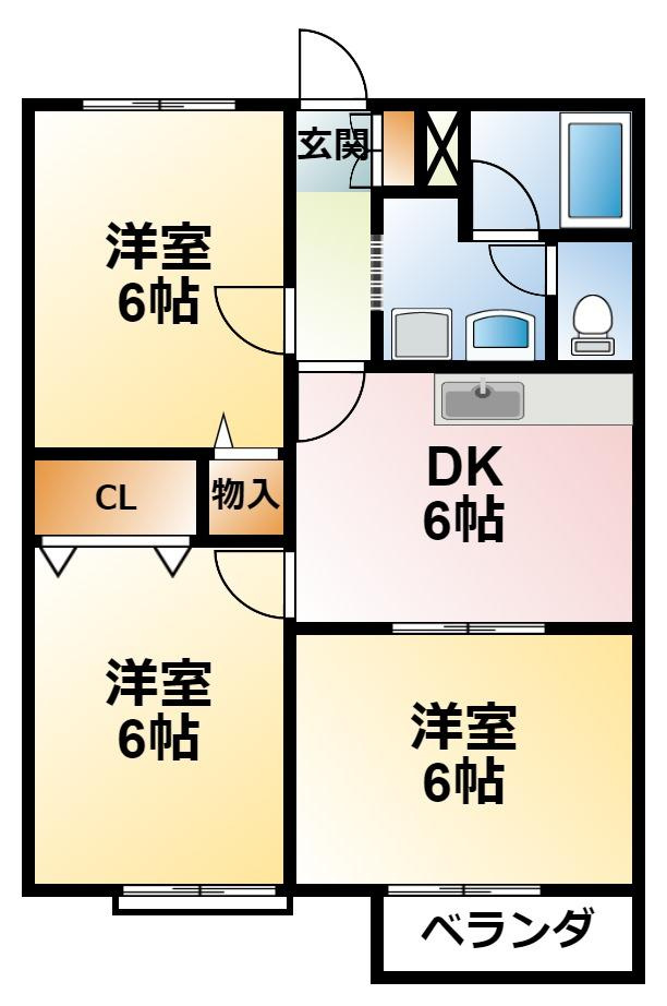 アサヒコーポの間取り
