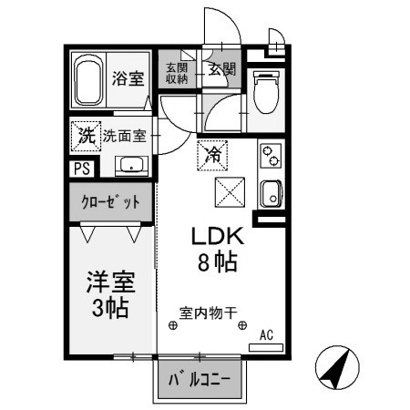 【間取り】 | ヴィラフォレスタB | ヴィラフォレスタB