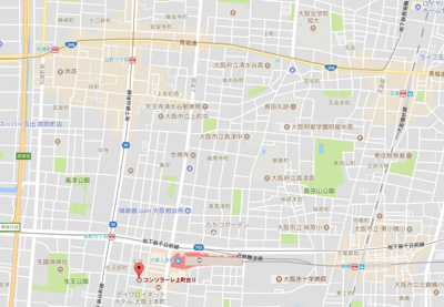 【地図】 | コンソラーレ上町台Ⅱ