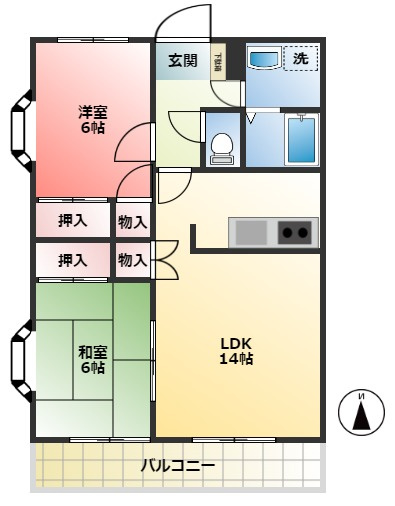 【間取り】 | 第２長澤マンション
