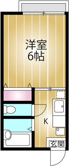 【間取り】 | メゾンエトワール | 使いやすい1K