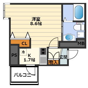 セレニテ梅田ESTの間取り