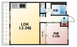 【間取り】 | 西興ビル | ★