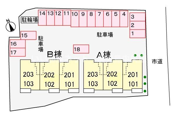 単列駐車場18区画