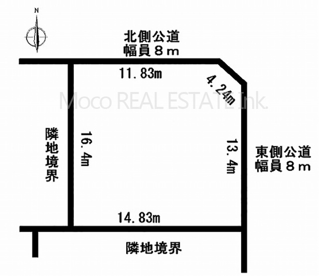 【土地図】 | 北見市大正９１番土地