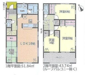 清須市西枇杷島町小田井第2　全7棟　1号棟＜仲介手数料無料＞古城小・西枇杷島中　新築一戸建て
