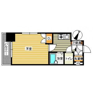 ＲＡＧＡＺＺＡ大濠の間取り|ＲＡＧＡＺＺＡ大濠（1K）　間取り