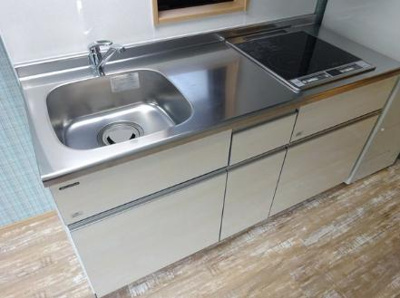 【キッチン】 | f-cube 1st Toyonaka | ※同タイプの写真となり、実際のお部屋とは異なる場合があります