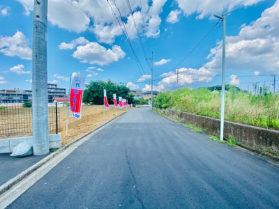 【前面道路含む現地写真】 | 東大和市芋窪/売地 | 東側6ｍ公道