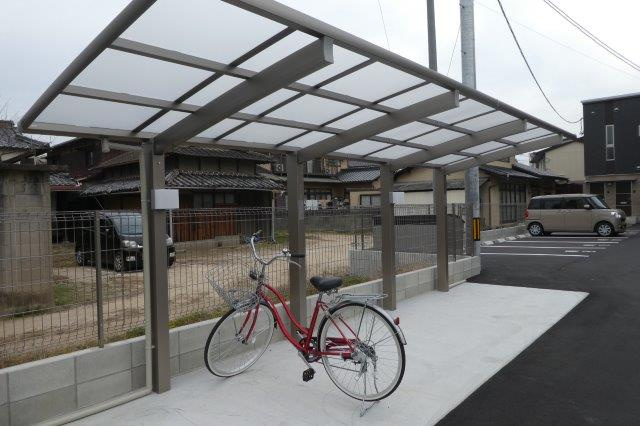 倉敷市酒津のアパートのその他共用部分|自転車置き場