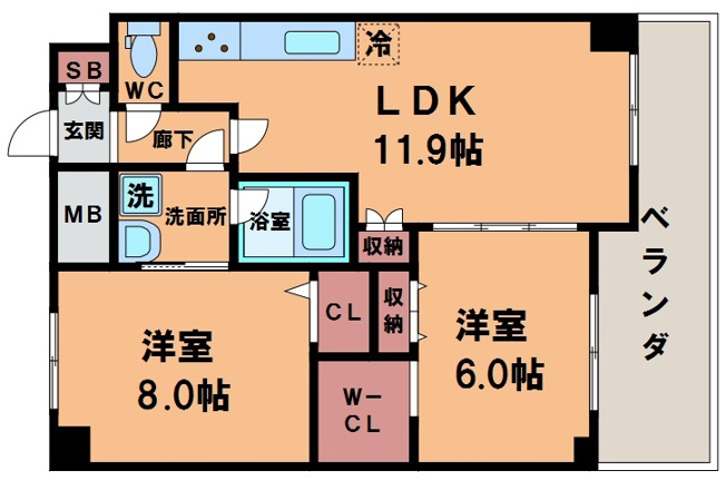 【間取り】 | シャンピア西田辺