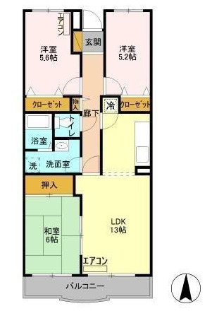 【間取り】 | ラフィネ小倉