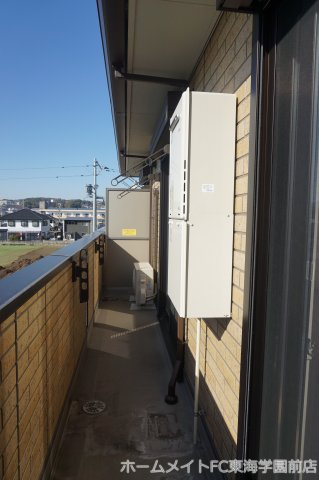熊本市東区下南部３丁目のアパートのバルコニー