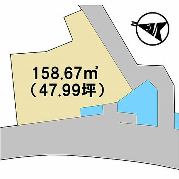 近江八幡市安土町石寺　売土地の土地図