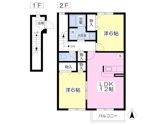 【間取り】 | サンシティ C