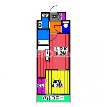 【間取り】 | パルククレール博多 | パルククレール博多の間取り