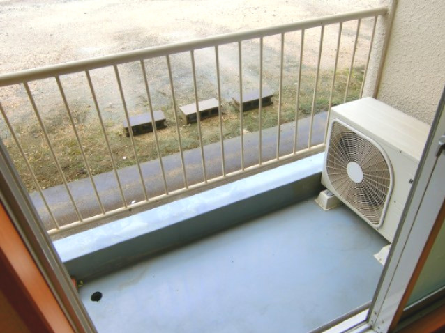 山本ハイツのバルコニー