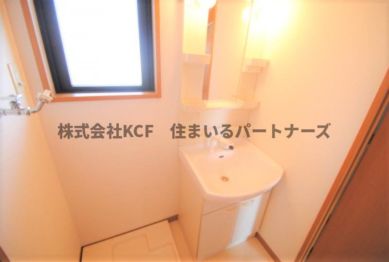 サンピーノの洗面所|広い洗面スペース