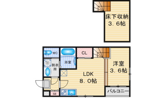 【間取り】 | エスパシオ烏森 | 略図の為、現状優先