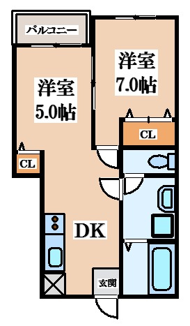 【間取り】 | ディーセントⅡ