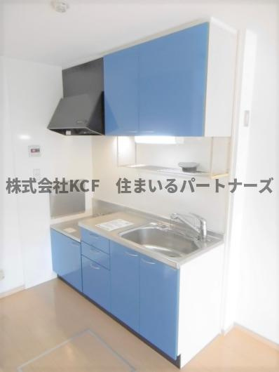 ドミールパークIIのキッチン|コンパクトなキッチンで掃除もラクラク