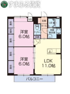 【間取り】 | シャルマンソレイユA　岡崎市北野町