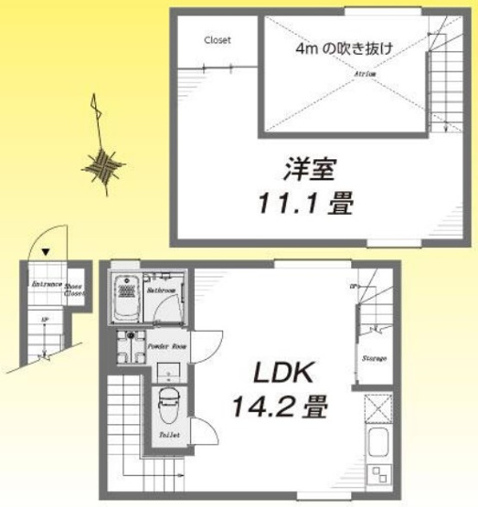 【間取り】 | カルティエラタン三軒茶屋