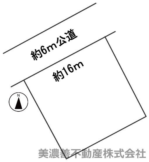 ５１６２３　岐阜市池田町土地の区画図