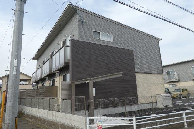 総社市真壁のアパートの外観