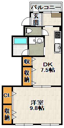 第一中村マンションの間取り
