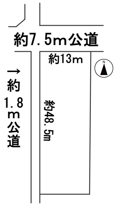 ５７６９９　瑞穂市本田土地の区画図