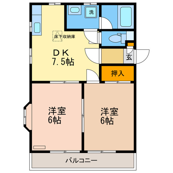 【間取り】 | パラシオンⅢ