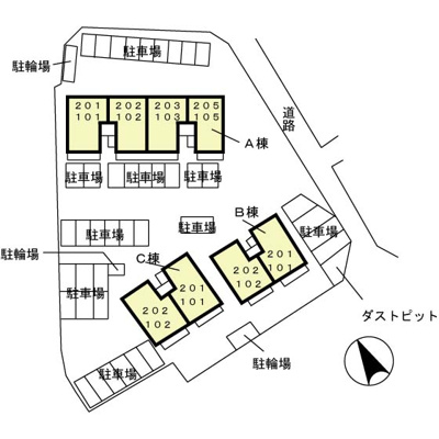 【区画図】 | ロイヤルスクエアC
