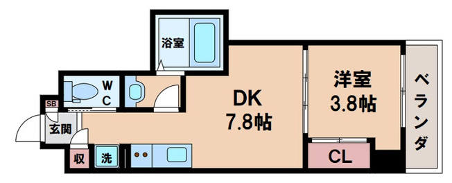 【間取り】 | クローバー・レジデンス桑津
