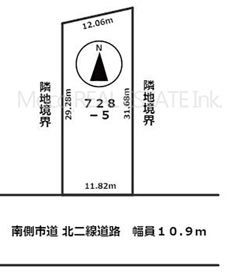 【土地図】 | 北見市東相内町728番土地