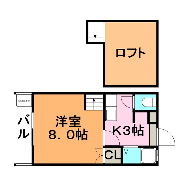 パルコK【キャッシュバック対象物件】の間取り