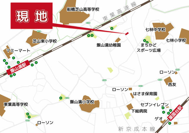 フォーレ飯山満の地図