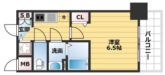 【間取り】 | プレサンス松屋町駅前