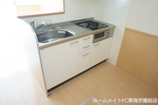 熊本市北区清水万石５丁目のアパートのキッチン