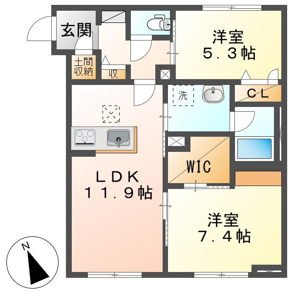 コモンドーレの間取り