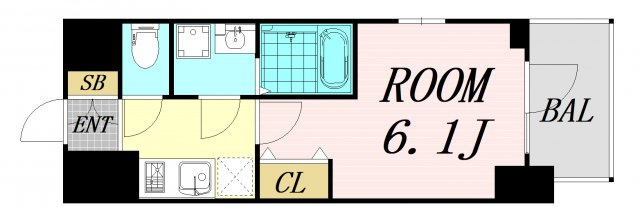 エスリードレジデンス大阪グランノース1　仲介手数料無料の間取り