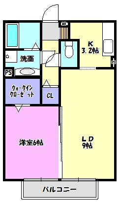 プランドール清水の間取り