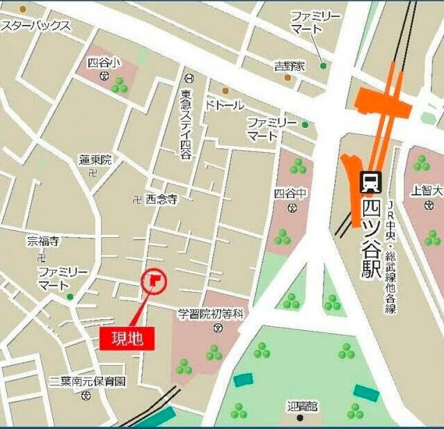 ジェミニ四谷の地図|ジェミニ四谷