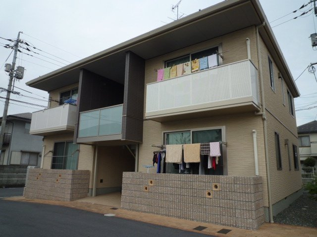 倉敷市平田のアパートの外観