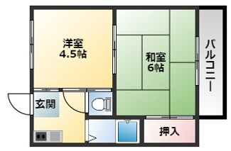 【間取り】 | 久宝寺コーポラスB棟